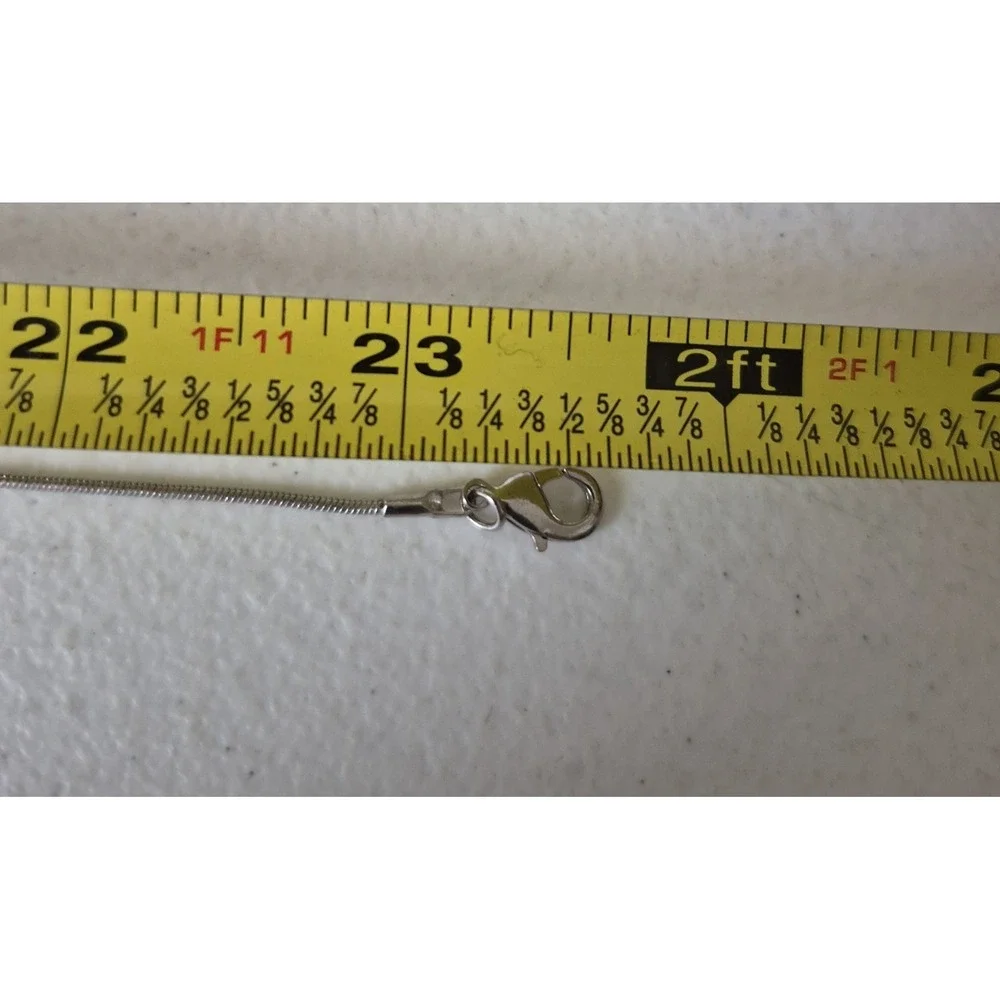 Lot of 13‎ Silver Tone Round Snake Chain 22